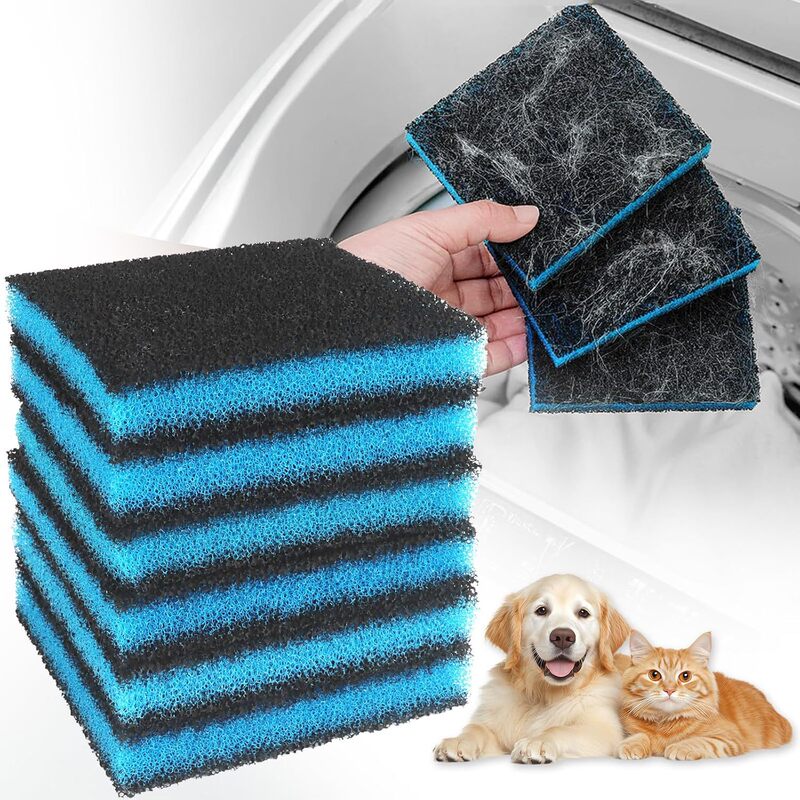 6 Pack Pet Hair Remover, Reusable, Used for Washing Machine and Dryer to Remove Dog Hair