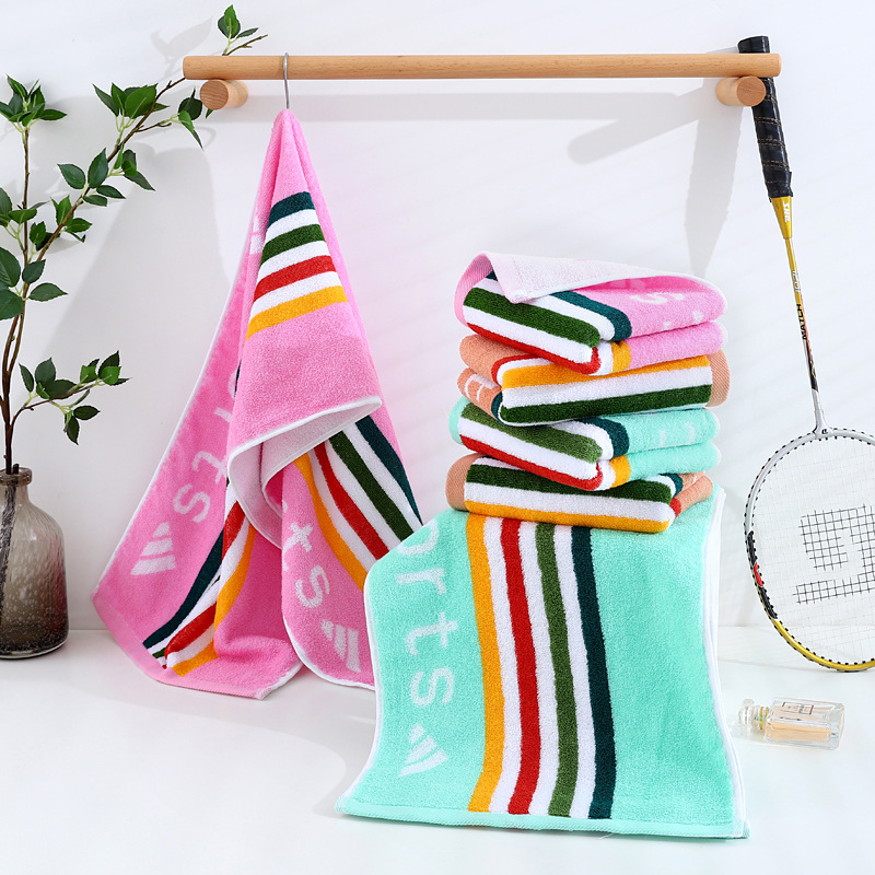 Sports Towel 1.2 meters long 34*120 Pure Cotton Absorbent Shower Summer Home Use Adult Extended Health Wholesale