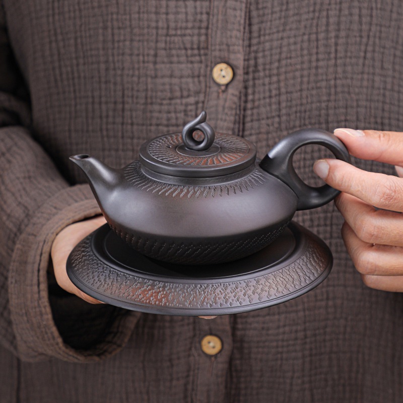 紫砂茶壶莲灯壶紫陶泡茶壶功夫茶具家用过滤单壶泡茶神器西施茶壶
