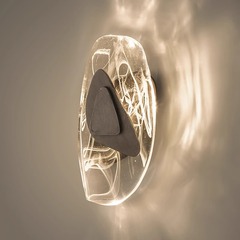 ライト高級ポストモダンクリスタルベッドサイドウォールランプデザイナークリエイティブアート寝室リビングルーム背景壁パーソナライズされたエントランスライト
