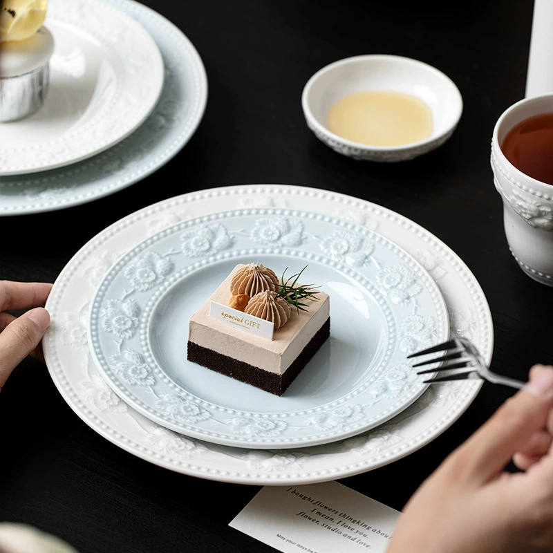 Ceramic classic tableware, soup bowl for home use, high-quality style