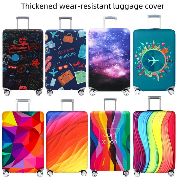 Wholesale spot thickened elastic case luggage case protective cover pull rod suitcase jacket dust cover