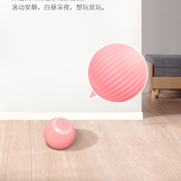 Mascota gato de juguete gravedad inteligente bola rodante juguete divertido gato Bola de sonido molienda resistente a la mordedura auto-Hola aliviar congestión