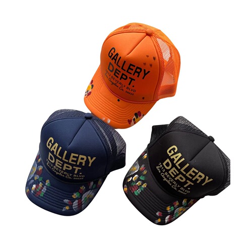 Cross-border American-style trendy brand GALLERY DEPT graffiti letter baseball cap sun hat bucket hat curved brim hat for men and women