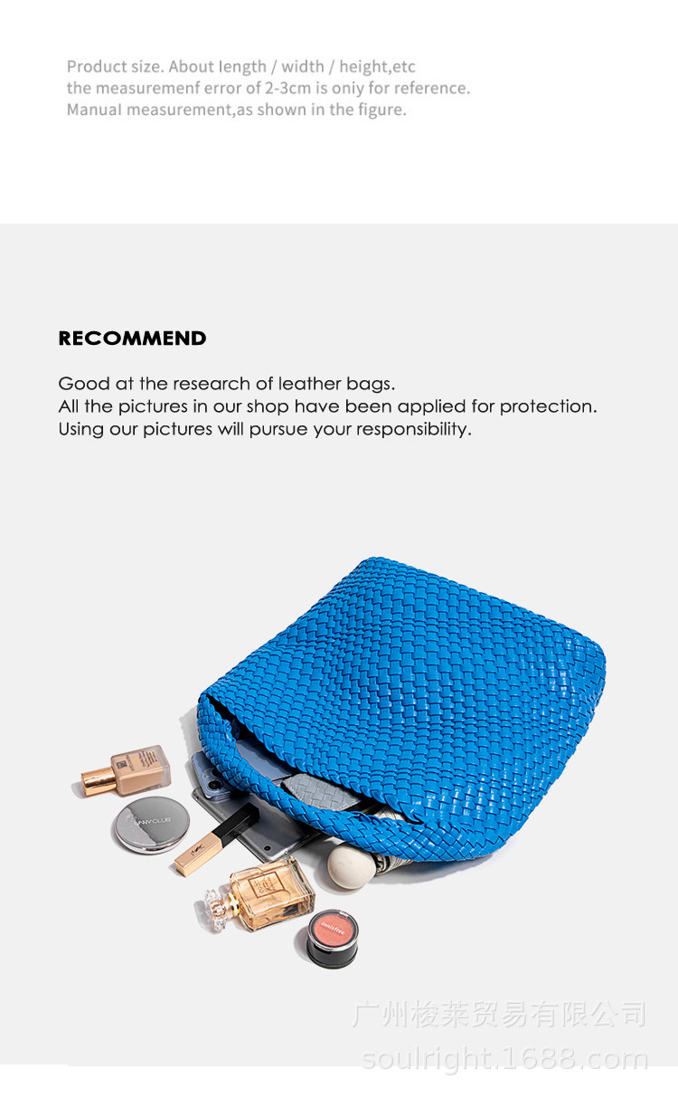 PU handwoven Bucket Bag4