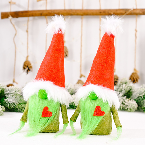 Cross -border new Christmas decoration Christmas Red Love Greenless…