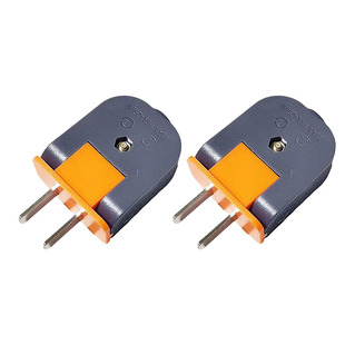 Connected copper thick 1.3 two-pin plug 10A rotatable plug 90 degree free rotation two-pole power plug