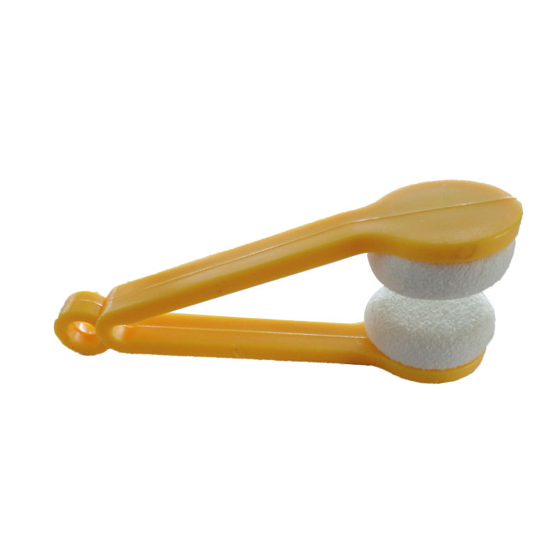 Multifuncional portátil eye-flash telas de gafas eye-companion telas de gafas microfibra mini cepillo de gafas