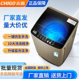 志高洗衣机全自动家用8-15KG小型带脱水波轮洗衣机小全自动宿舍用