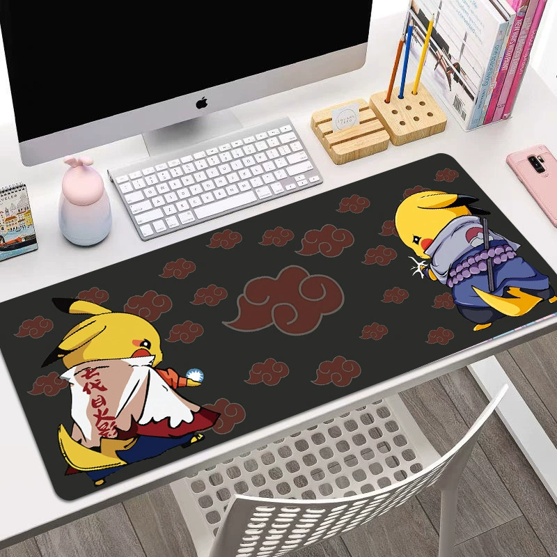 Коврик для мыши (Pokemon) сверхбольшой противоскользящий настольный коврик, утолщенный 2–5 мм, размеры 800×300 / 900×400 мм