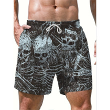 B 75683 Beach printed straight shorts ɳ̲ӡ��ֱͲ��羳