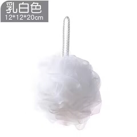 家用柔软不散花沐浴球 多色搓背洗澡沐浴花 搓澡洗浴用品浴球花可|undefined