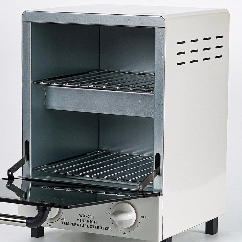 Gabinete de desinfección de alta temperatura por infrarrojos, para uñas, herramientas de desinfección verticales, acero inoxidable con temporizador image 3