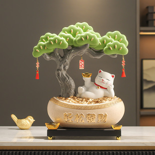 Easy fortune lucky cat ornaments living room company store front desk cashier decorations to send friends opening gifts
