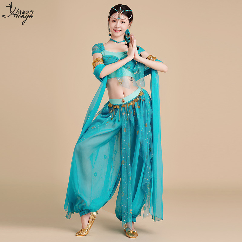 Halloween Costumes Aladdin Jasmine Princess Adult Cosplay Costumes Exotic Performance Costumes for Women