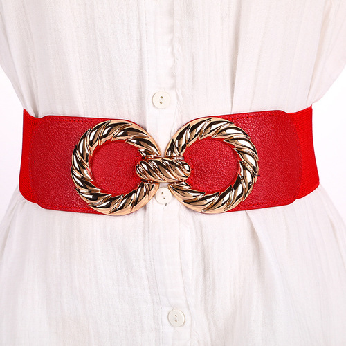 Matching Dresses for Fashionable Women, Wide Waistband with Elastic Band, Loose-Fitting Belt for Casual Women, Wide Waist Decorative Belt, Wholesale
