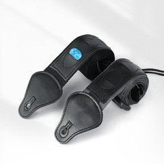 Guitar strap manufacturer wholesale plug pick folk guitar strap genuine leather bass electric guitar braided nylon strap