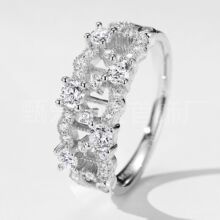 ���Sֱ�N�¿�925�y�㙌m͢�ٽz�ʯ��ָŮ���|�p��ָ�h�Ʒ���l