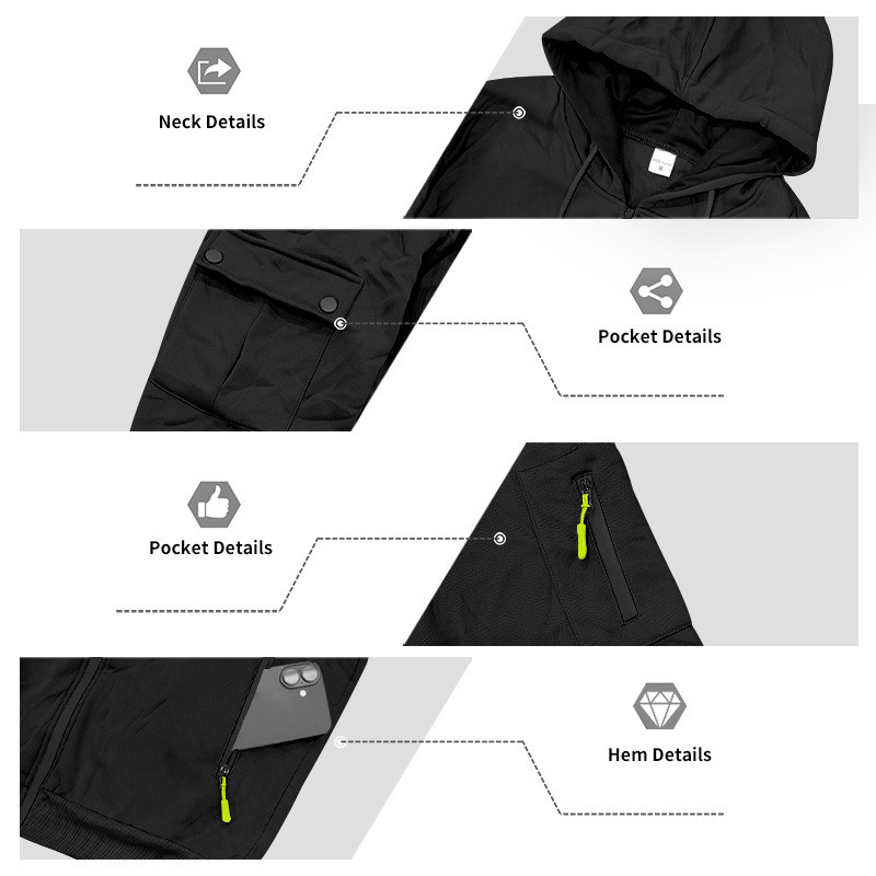 Men's Clothing Men's Heavyweight Fleece Lined Casual Sportswear Workwear Trendy Loose Suit Winter For Formal & Casual_viptrois.com