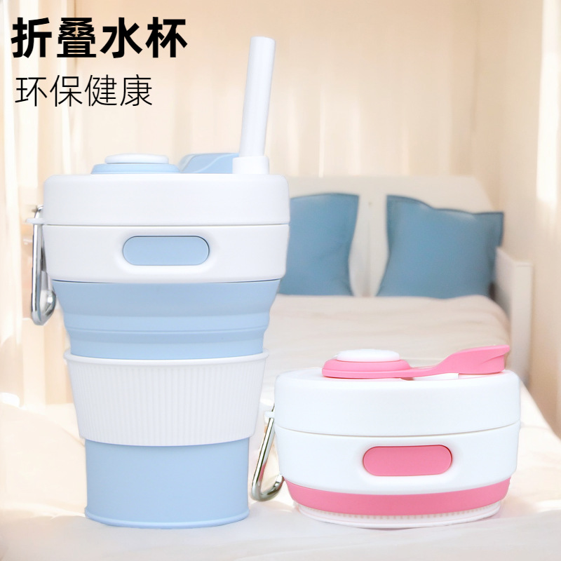 Silicone multicoloured convenient glass with glass