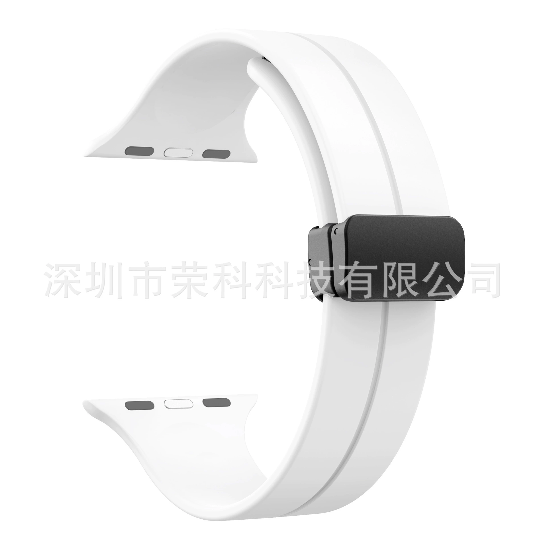 Suitable for Apple Watch Folding Silicon Rape Band IWATCH1-8 Generation Folding Magnetic Stroke Stroke Stroke Silicone Silicone