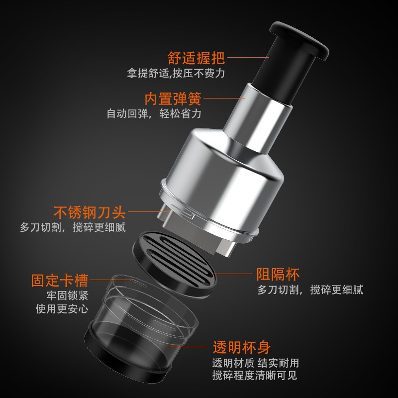 Cuchillo de raqueta multifunción cortador de ajo cortador de verduras cuchillo de raqueta manual suministros de cocina amoladora de ajo de acero inoxidable para el hogar