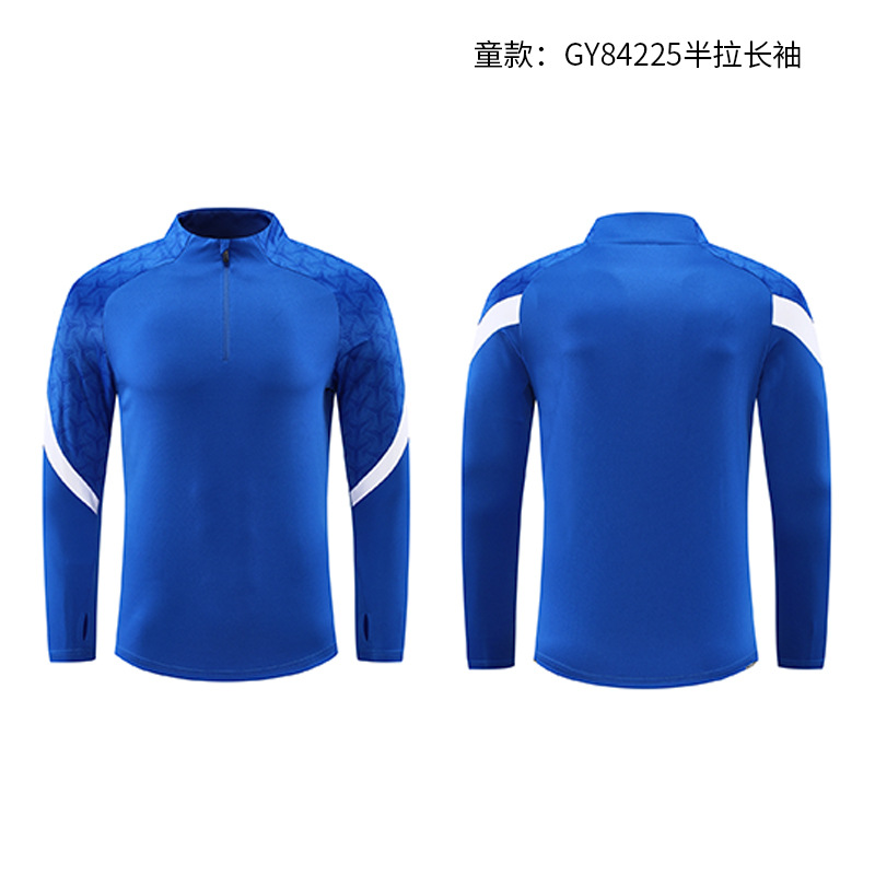 Juegos de otoño y invierno, ropa de equipo, manga de hombro, carrera transfronteriza de dos piezas, traje deportivo de hombre personalizado