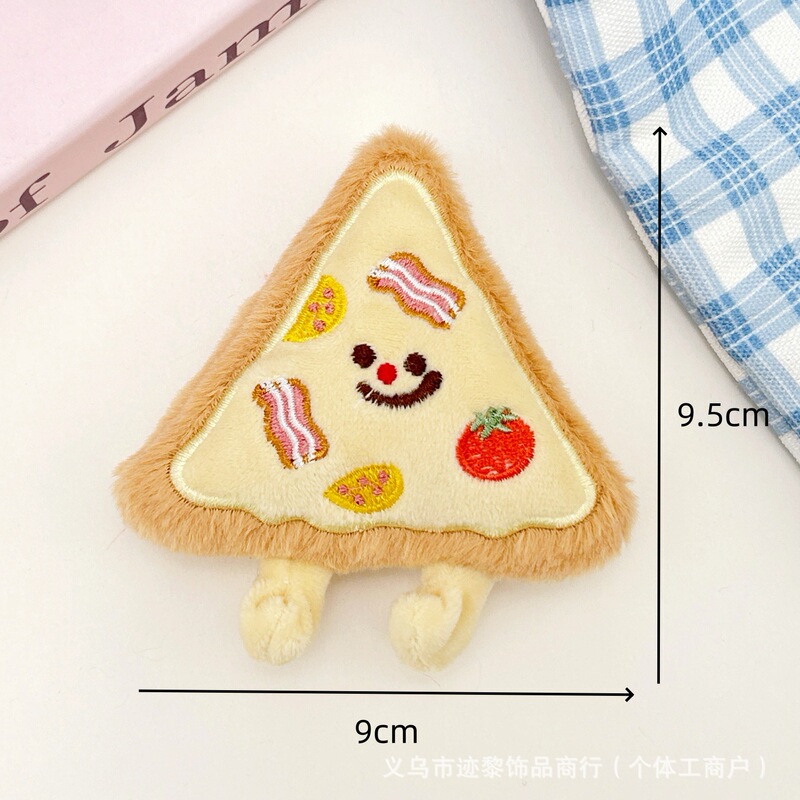 かわいいクリエイティブドリアンピザきしむペンダント漫画ぬいぐるみストロベリーケーキブローチ diy 靴と帽子アクセサリー|undefined