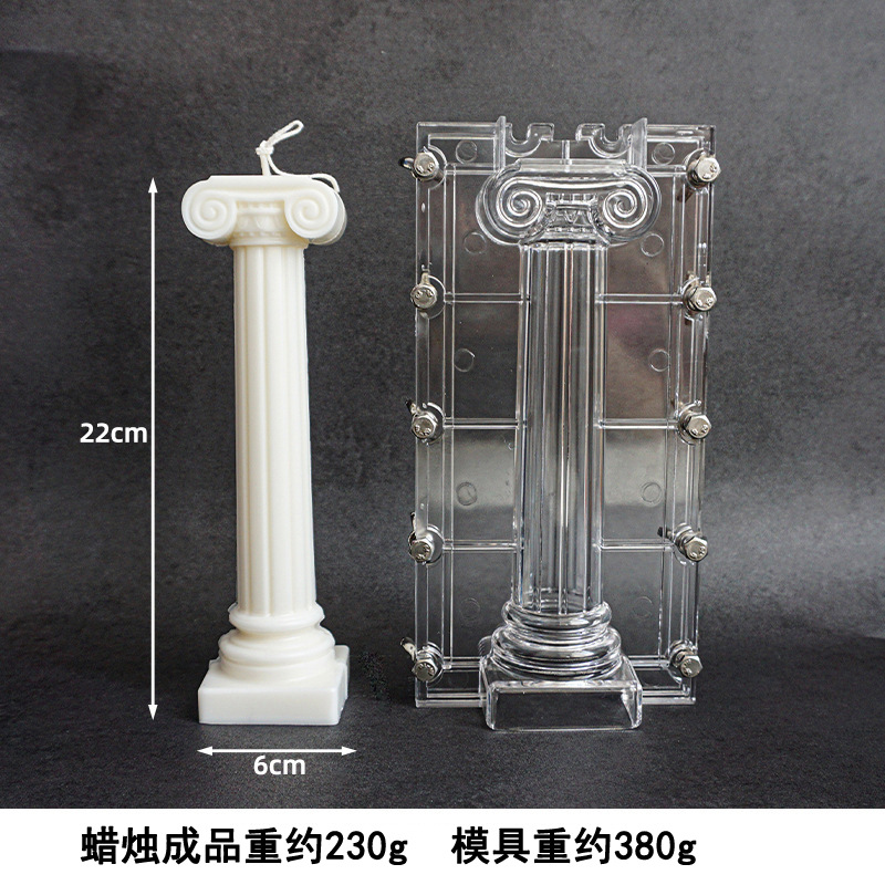 Raya vertical señaló larga barra vela molde diente fino tira cabeza plana acrílico molde aromaterapia vela DIY molde