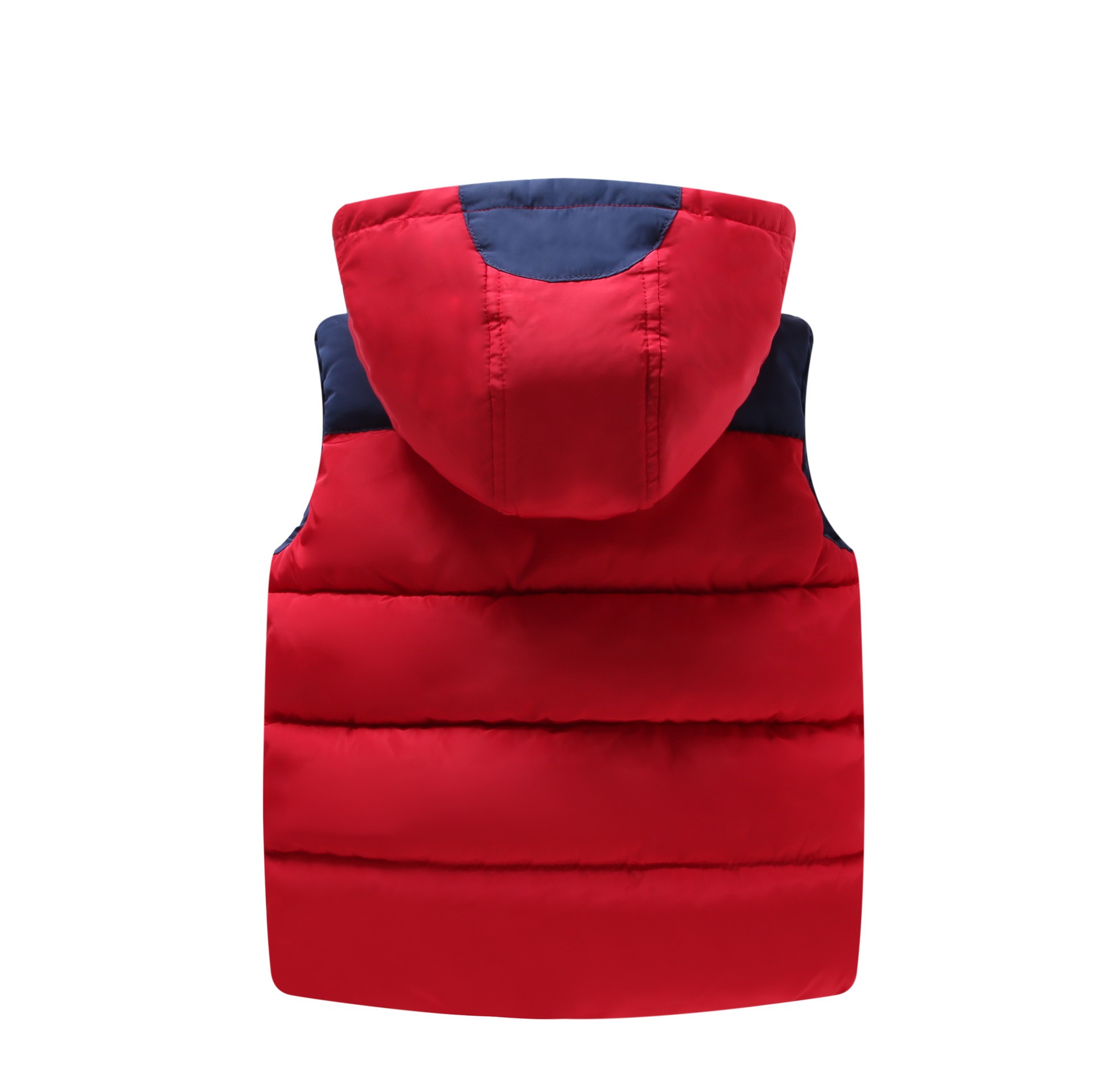 Nuevo chaleco acolchado de algodón para niños y niñas engrosado cálido abrigo chaleco color a juego polar con capucha