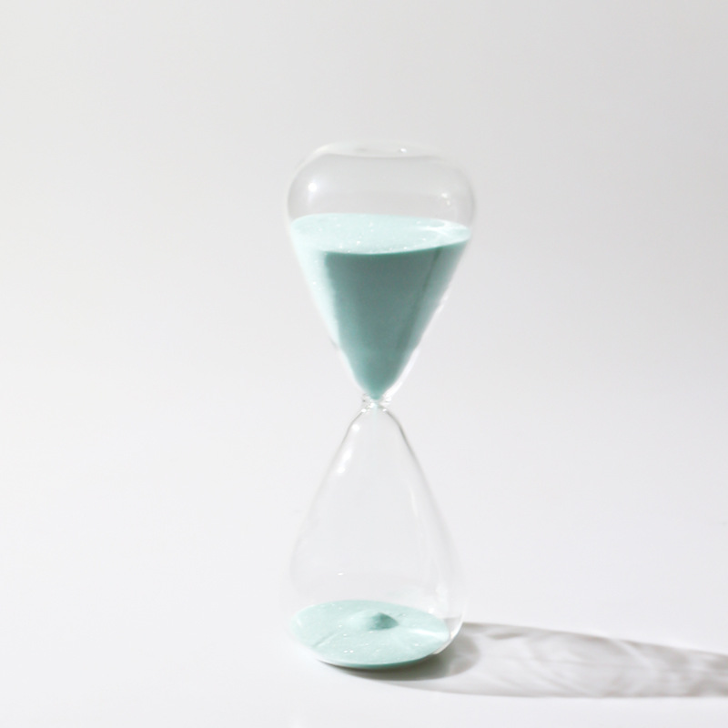 Directo de fábrica Nordic creativo temporizador de 10 minutos de vidrio personalizado salón decoraciones adornos de reloj de arena