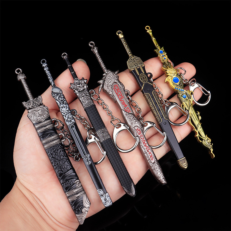 Ancient Famous Swords, Ancient Swords, Mini Swords, Sword Models, Alloy Weapon Ornaments, Keychains, Sword Accessories, Toys