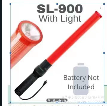 Трафик жезл привело вспышки палку Многофункциональный Свечение Палку 54 см с верхней освещения безопасности предупреждение света