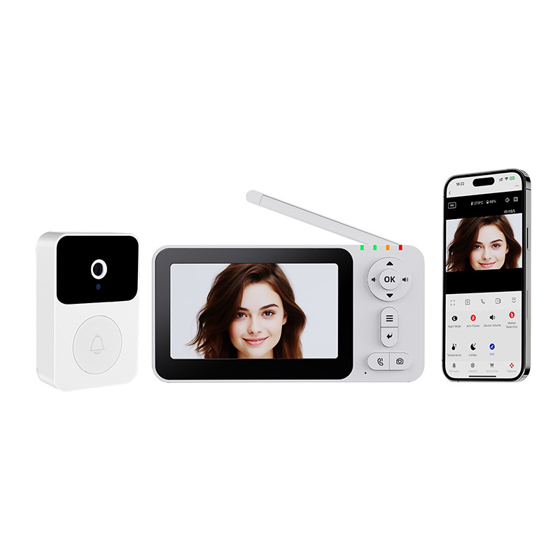 Nuevo M15 timbre visual multifunción video full-duplex intercom timbre inteligente función de visión nocturna timbre de música