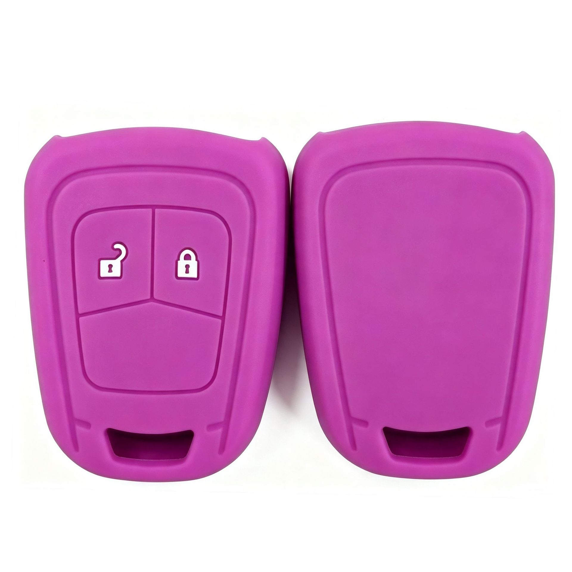 Suitable for Opel Aveo and Chevrolet Cruze, silicone key case for flat-key car remote control, protective cover with buckle