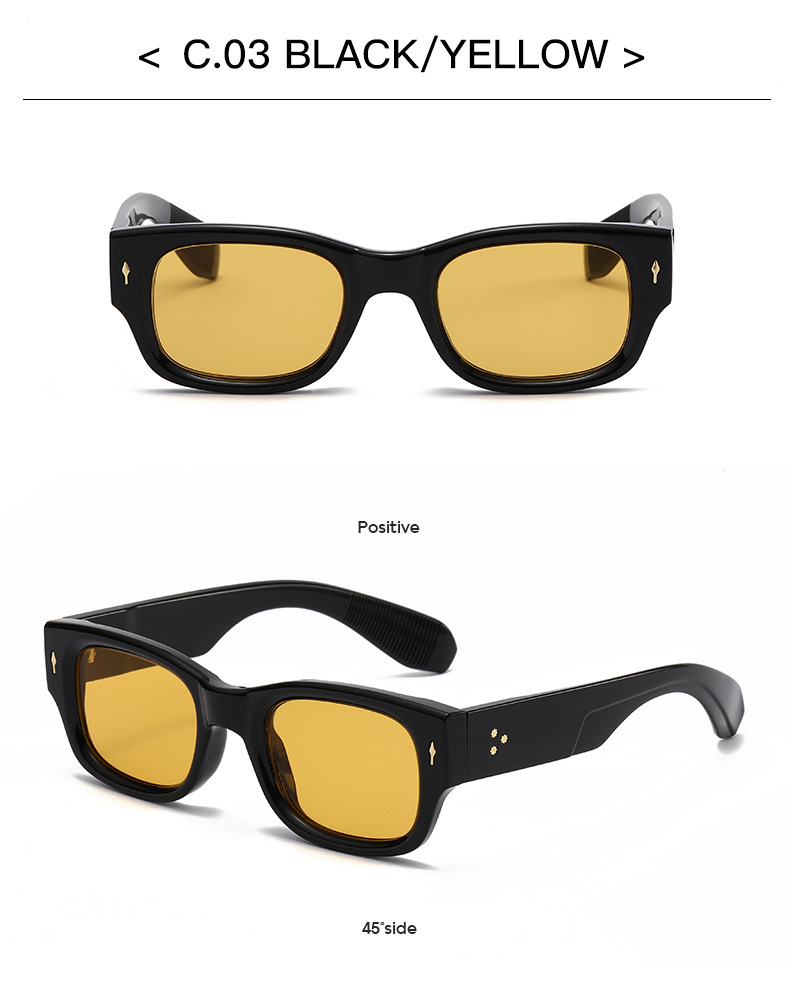 60g Weight Full Frame Glasses Structure Sunglasses Classification Ac, UV400 Protection Lens Material Square Glasses Style Casual, Travel, Selfie Occasion Solid Color Pattern All Seasons Season Women's Gender Retro, Sweet Style Retro Sweet Solid Color Ac UV400 Protection Square Full Frame Women's Sunglasses 4