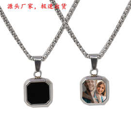 Magic Necklace独立站变色相片项链 POD照片加热变色项链情人节礼