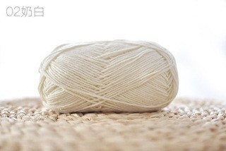 [Envío gratis] productos genuinos de cuatro hebras hilo de algodón de leche hilo de bebé muñeca hilo de algodón ganchillo lindo muñeca lana 4-Strand