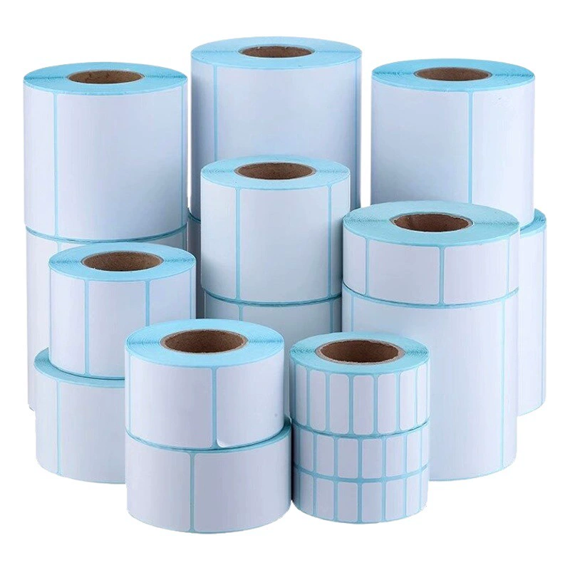 Три анти-термобумага 100x100 самоклеяще бумага для печати штрих-кода для супермаркета