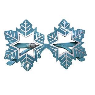 Factory Direct Supply New Snow Snowflake Glasses Christmas Party Funny Ball Glasses Makeup Costume Props TI