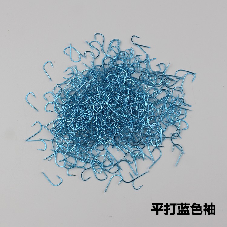 Venta al por mayor manga gancho a granel manga plana Rosa verde azul púas sin espina tamaño pequeño mango largo carpa raya blanca gancho pequeño gancho