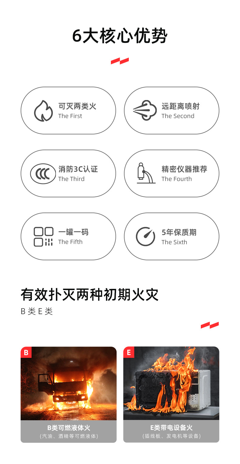 Yuanbang Carbon Dioxide Fire Extinguisher Water-Based Fire Extinguisher 2L3L6L Stainless Steel Foam Fire Extinguisher 25 Years New National Standard