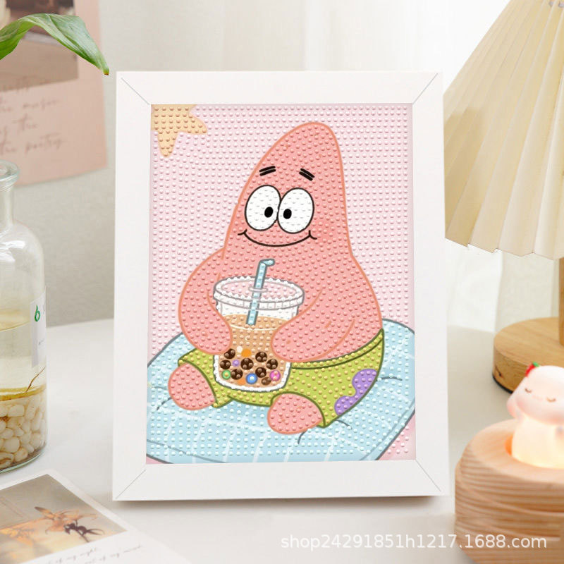 Diamante nuevo lápiz de dibujos animados pequeño nuevo pegatino diy puzzle manual regalo de cumpleaños para niños estudiantes