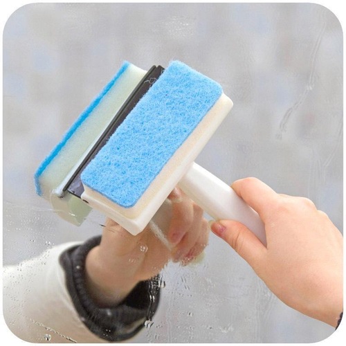Double-sided mirror wiper bathroom glass cleaning brush bathroom table wiper hanging water table wiper