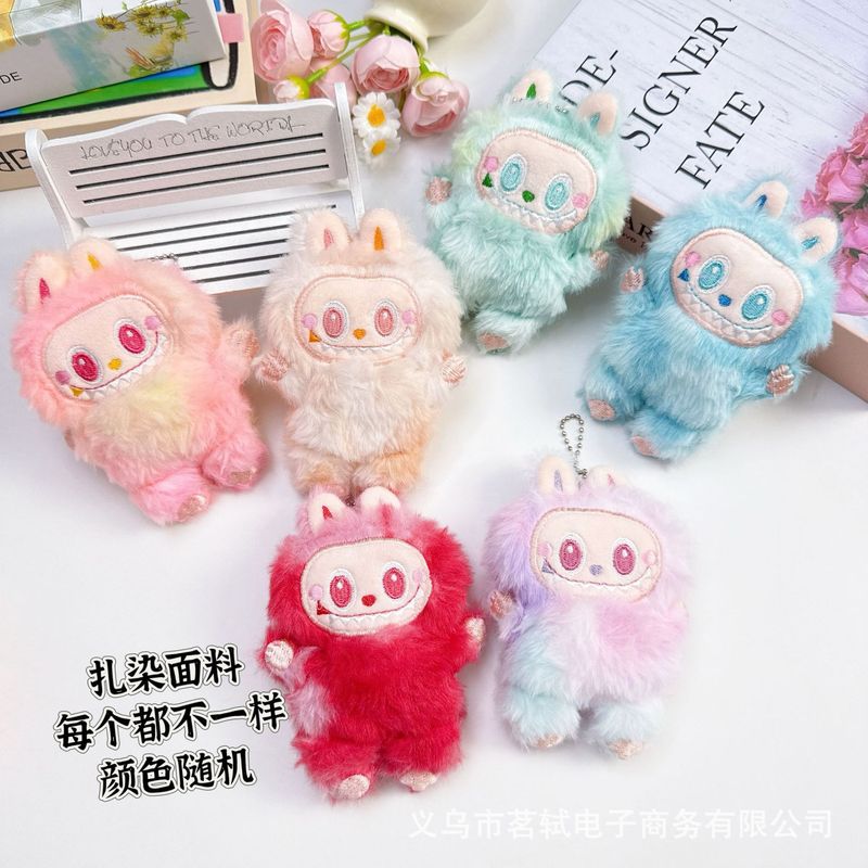 きしむかわいい Labubu ぬいぐるみペンダント labubu 第三世代キーホルダーバッグペンダント小さなギフトアクセサリー|undefined