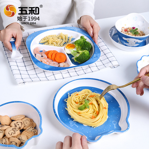 Sanrio Tableware Jade Dog Children's Bowl Cartoon Cute Food Bowl Baby Dinner Plate Water Cup Spoon Bowl Wholesale