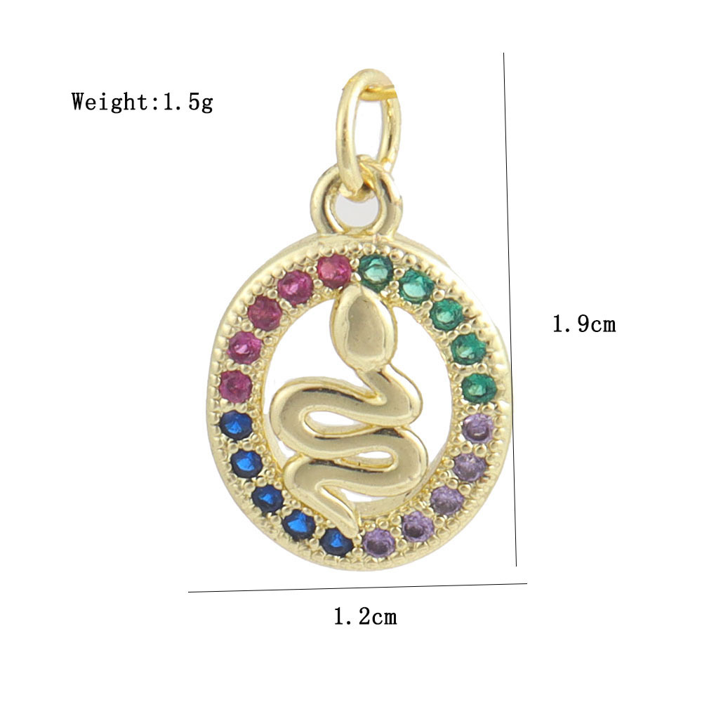 6g Weight Pendant Jewelry Making Type 12 * 18mm Jewelry Making Size Zircon Inlay Material DIY Jewelry Accessories Classification 1 Piece Quantity Copper Material Star, Heart Shape, Eye Pattern Plating, Inlay Design IG Style Style 1 Piece 12 * 18mm Copper Zircon Star Heart Shape Eye Pendant 8