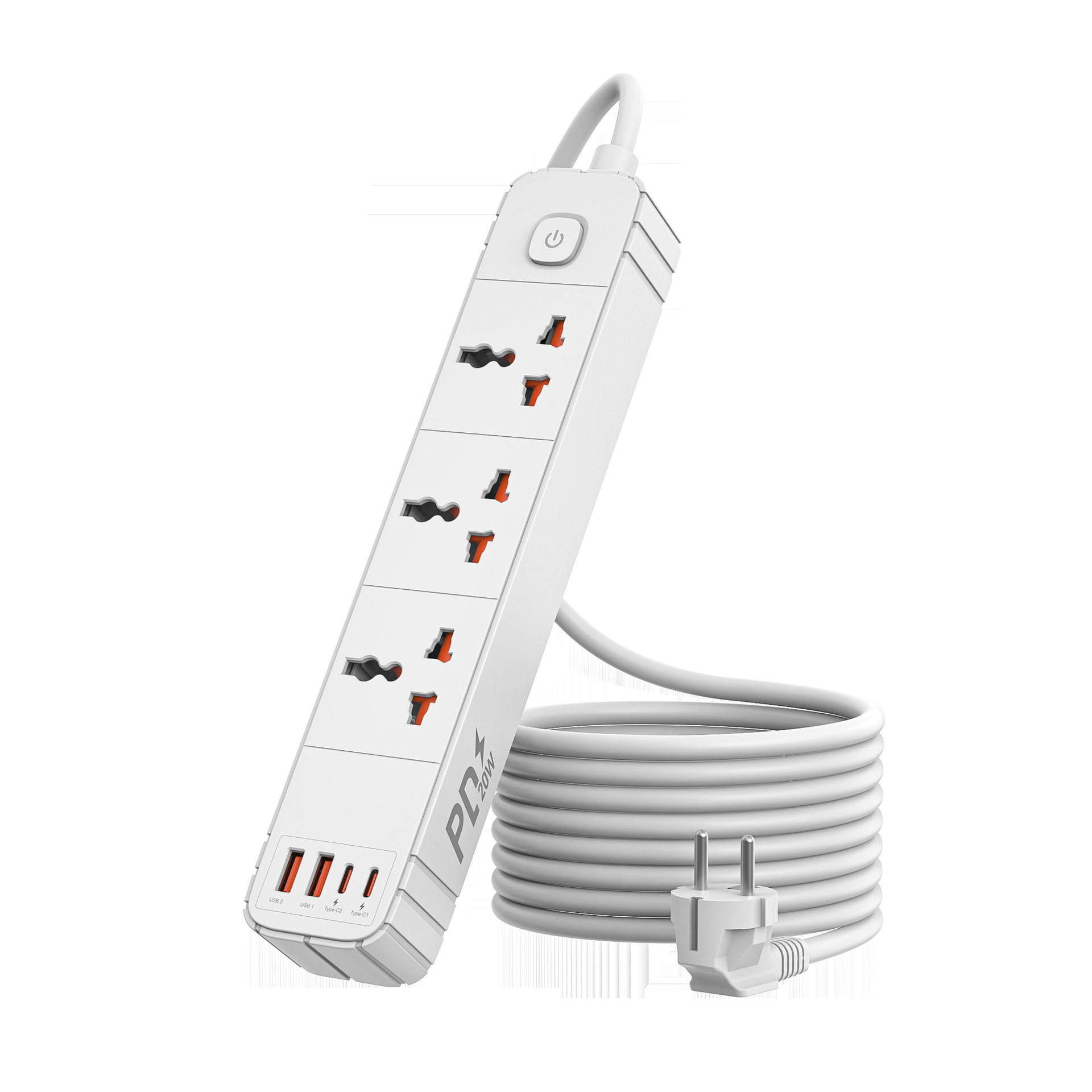 万能插排 万能20W快充插排 多功能USB插排，全球通用插排