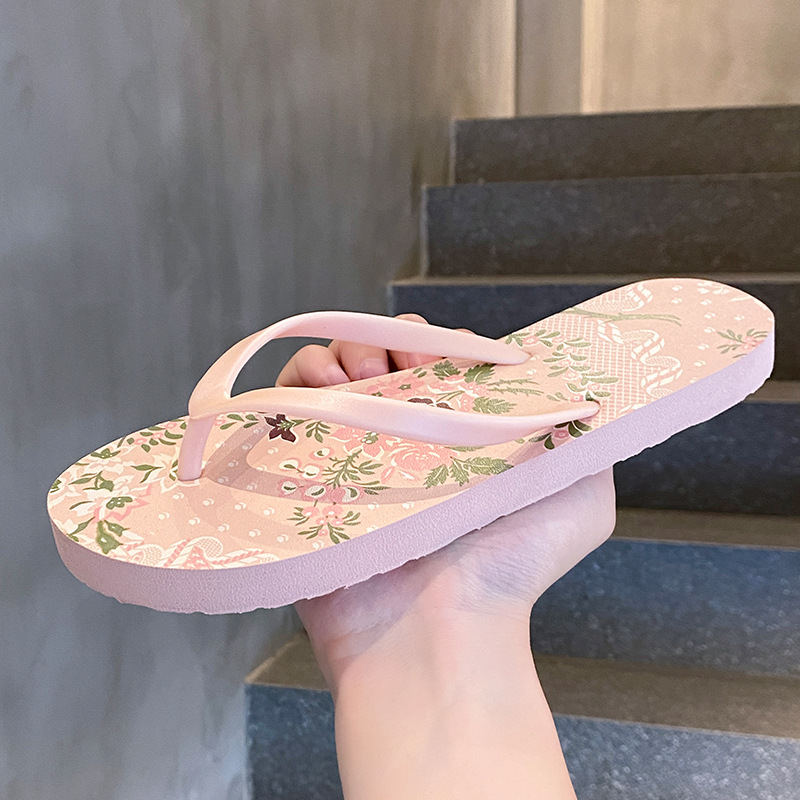 Zapatillas de flip flop para mujeres de moda brillante y fresca nueva moda para viajar en verano a la playa para usar zapatillas