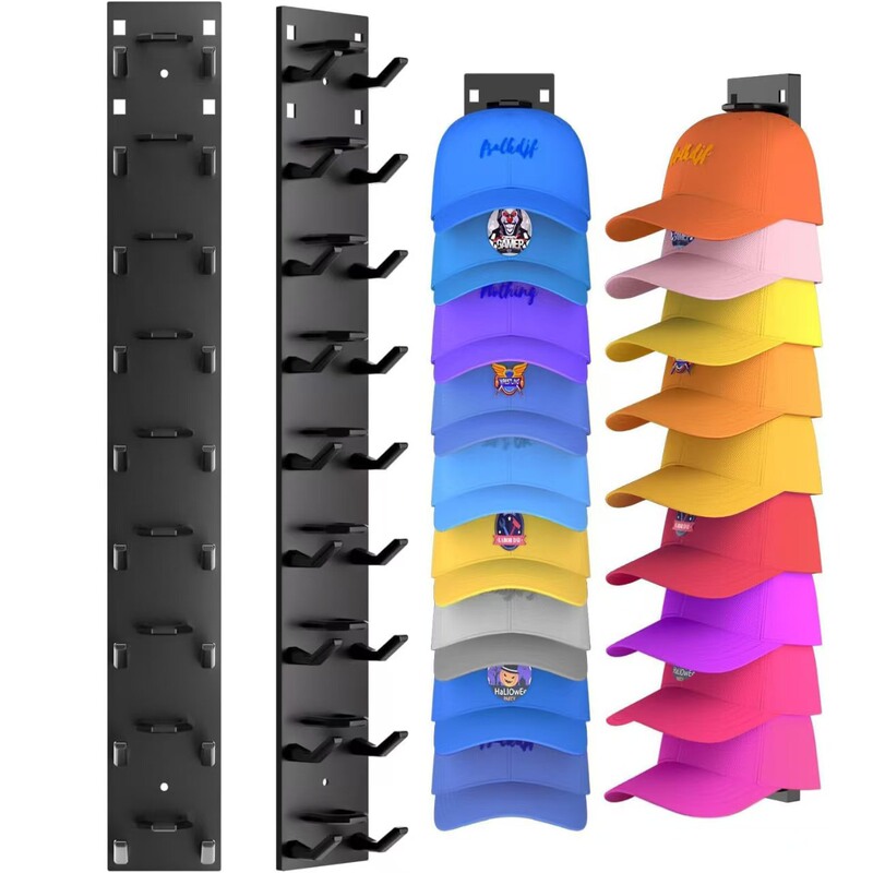 国境を越えた新しい壁掛け可能なパンチフリー野球キャップ収納ラック 3.0Hat Organizer for Bas|undefined